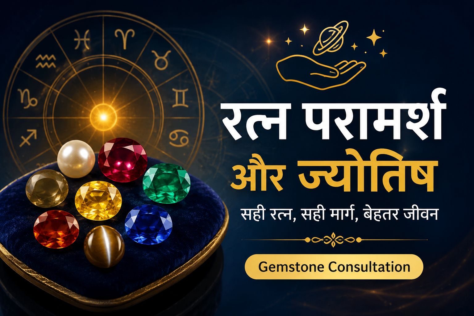 रत्न परामर्श (Gemstone Consultation) और ज्योतिष: जीवन में सकारात्मक बदलाव का मार्ग