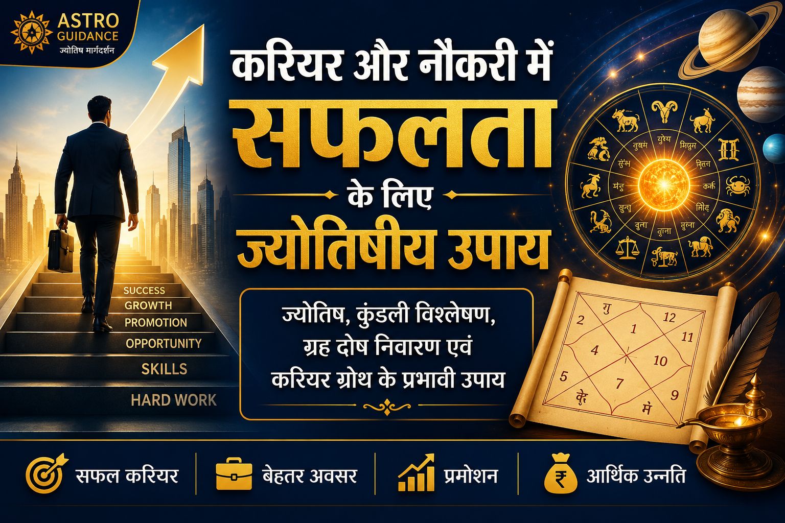 करियर और नौकरी में सफलता के लिए ज्योतिषीय उपाय