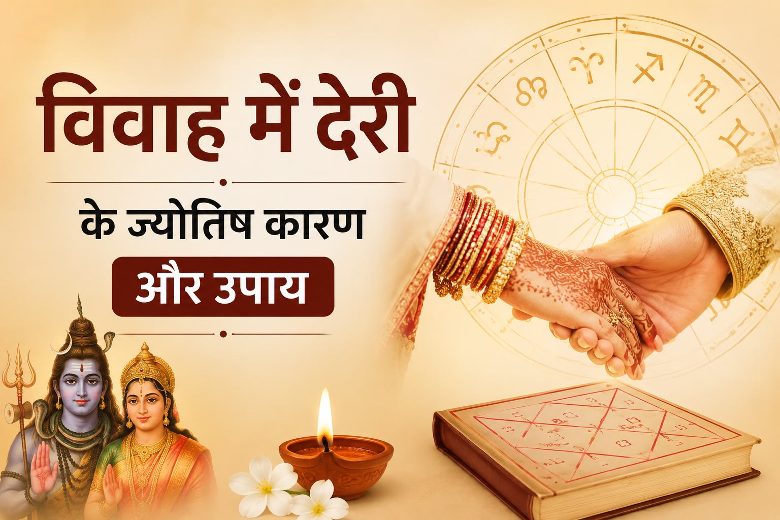 विवाह में देरी के ज्योतिष कारण और प्रभावी उपाय